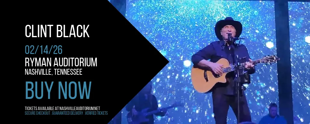 Clint Black at Ryman Auditorium