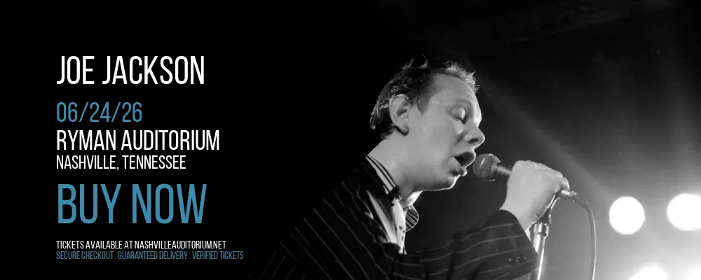 Joe Jackson at Ryman Auditorium
