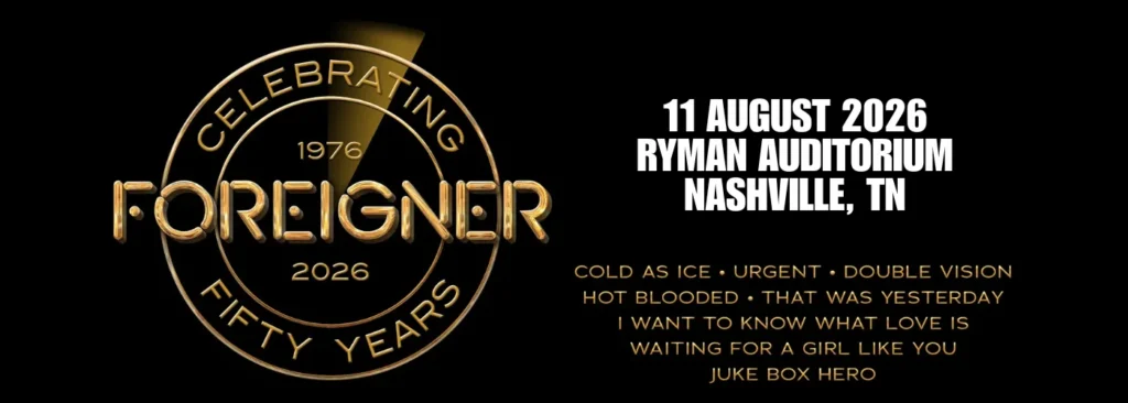 Foreigner at Ryman Auditorium