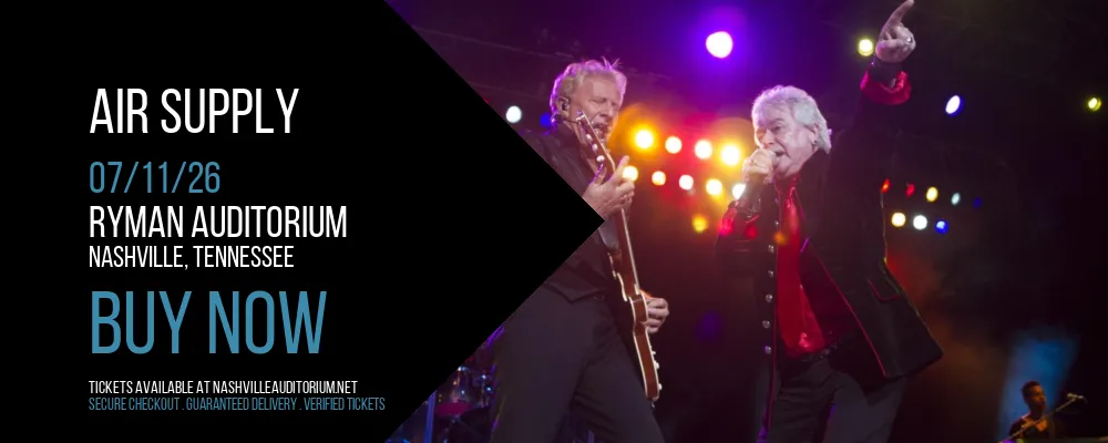 Air Supply at Ryman Auditorium