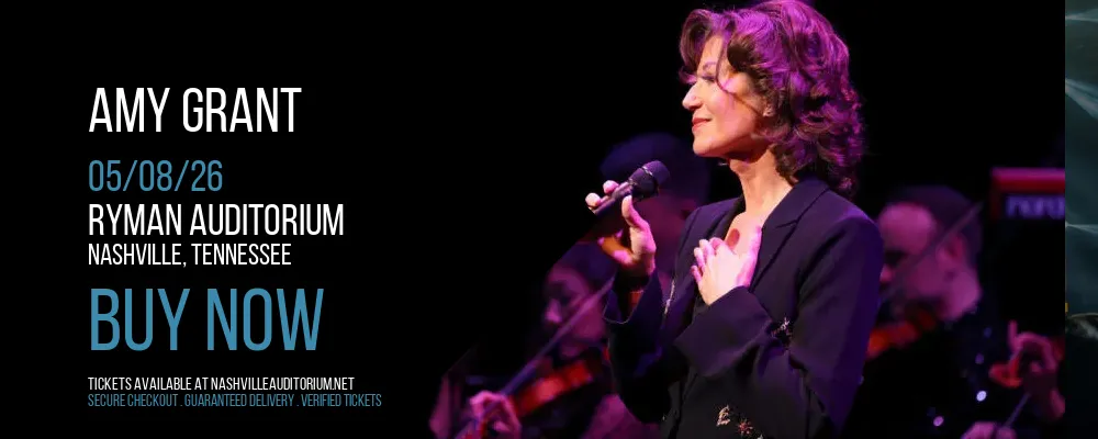 Amy Grant at Ryman Auditorium