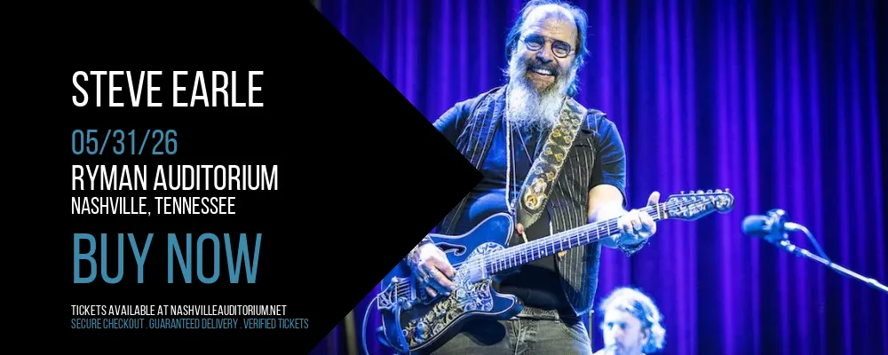 Steve Earle at Ryman Auditorium