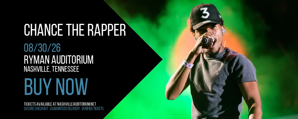 Chance The Rapper at Ryman Auditorium