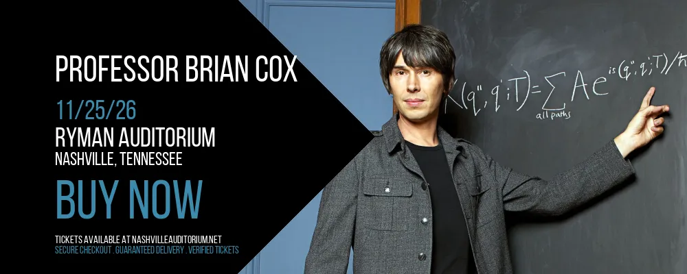 Professor Brian Cox at Ryman Auditorium