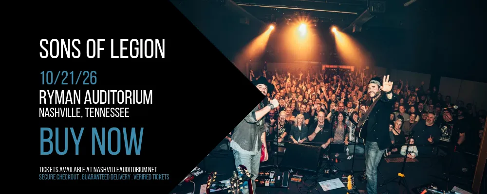 Sons of Legion at Ryman Auditorium