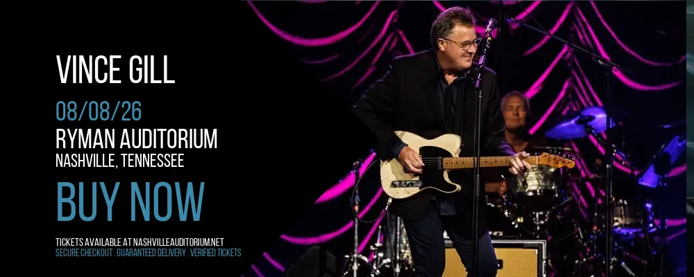 Vince Gill at Ryman Auditorium