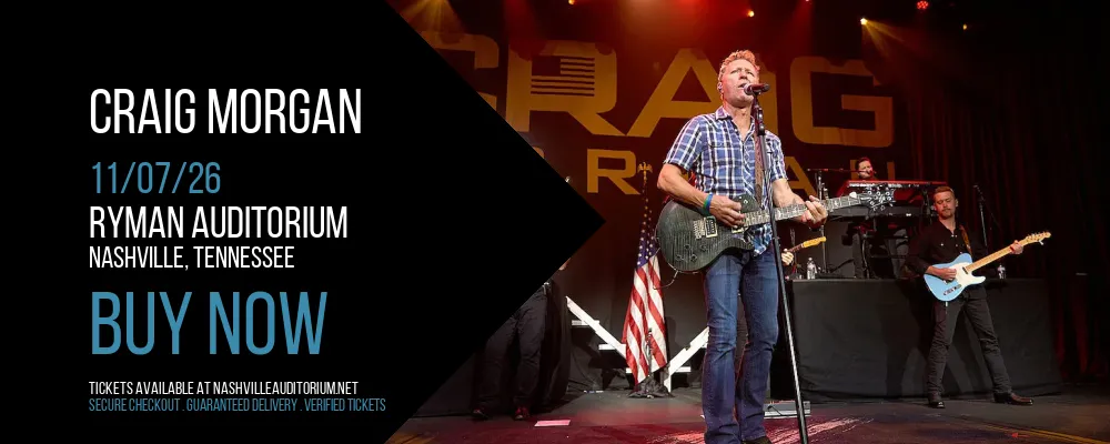Craig Morgan at Ryman Auditorium