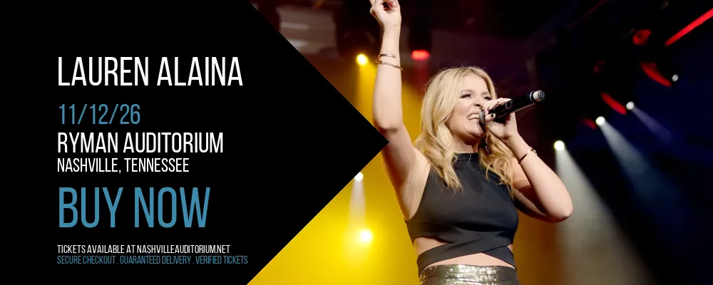 Lauren Alaina at Ryman Auditorium